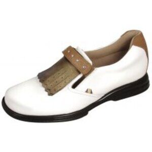 Sandbaggers Women's Golf Shoes Royal Kilt Cream Size 10 NIB
